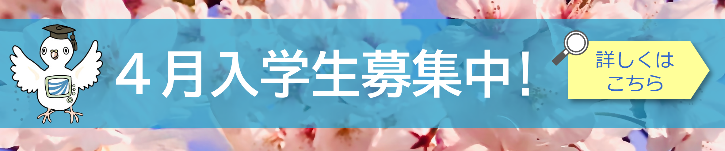 4月入学生募集中